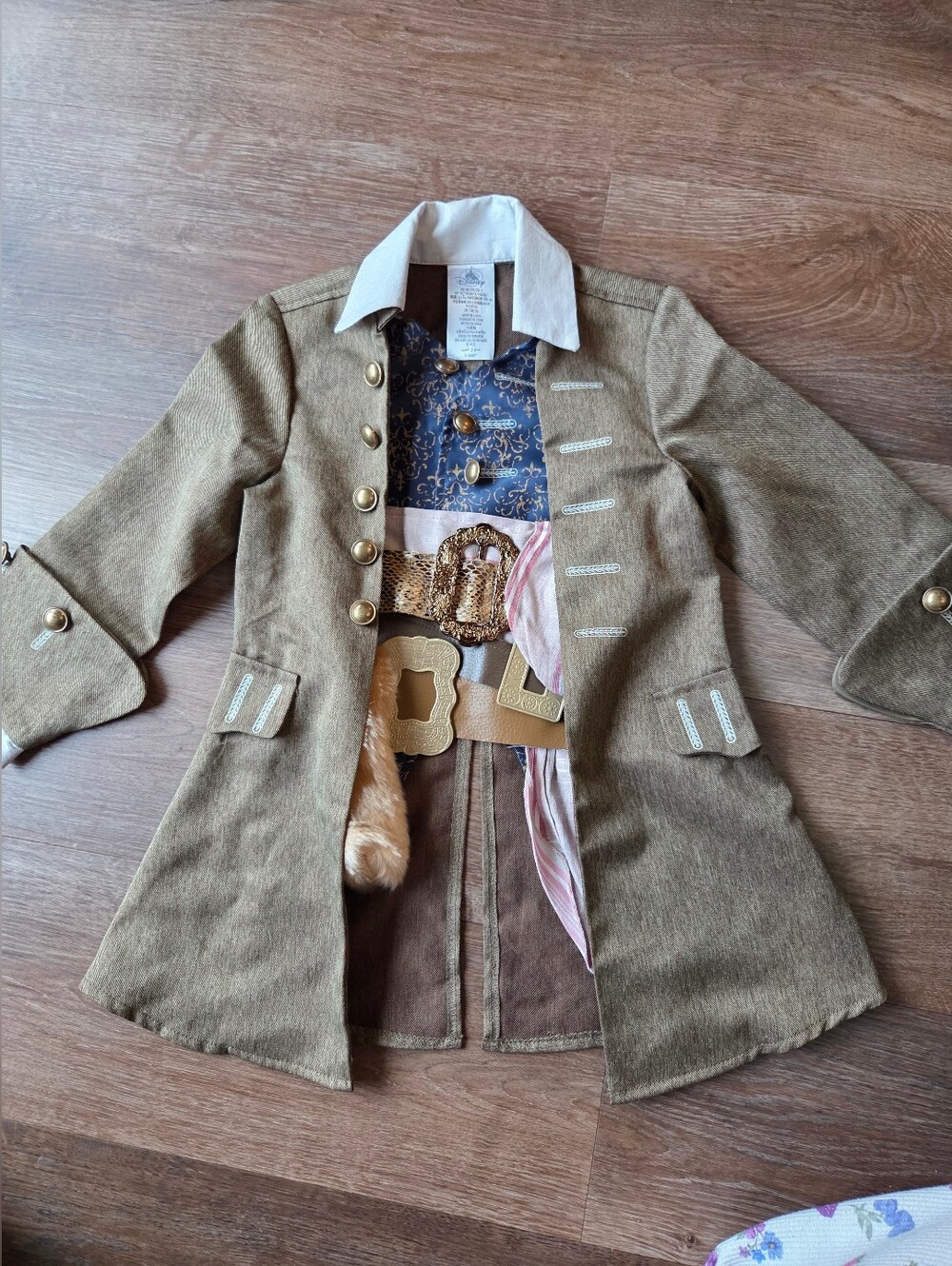 Disney Pirates Caribbean Captain Jack Sparrow Jacket Costume Kids size 4